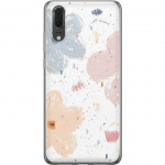 Mobiele hoes voor Huawei P20 met Bloemen ontwerp