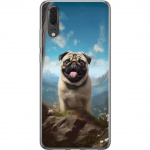 Mobiele hoes voor Huawei P20 met Blije Hond ontwerp
