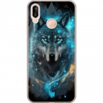 Mobiele hoes voor Huawei P20 lite met Wolf ontwerp