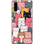 Mobiele hoes voor Huawei P30 met Kattenpatroon ontwerp