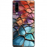 Mobiele hoes voor Huawei P30 met Metallic patroon ontwerp