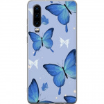 Mobiele hoes voor Huawei P30 met Blauwe vlinders ontwerp
