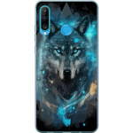 Mobiele hoes voor Huawei P30 lite met Wolf ontwerp