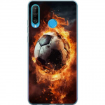 Mobiele hoes voor Huawei P30 lite met Voetbal ontwerp