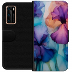 Portemonnee-hoesje voor Huawei P40 met Magische bloemen ontwerp