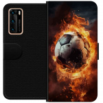 Portemonnee-hoesje voor Huawei P40 met Voetbal ontwerp