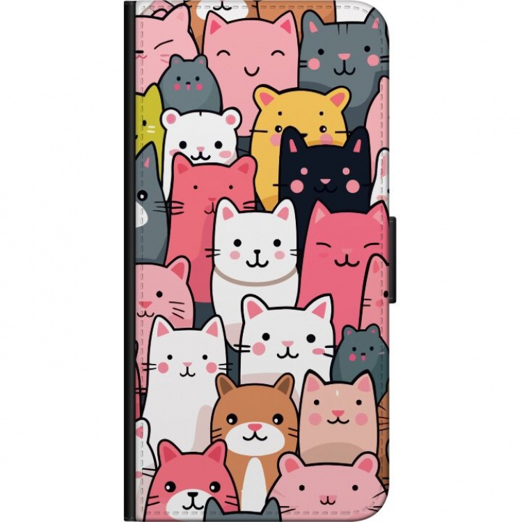 Portemonnee-hoesje voor Huawei P40 lite met Kattenpatroon ontwerp