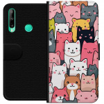 Portemonnee-hoesje voor Huawei P40 lite E met Kattenpatroon ontwerp