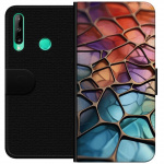 Portemonnee-hoesje voor Huawei P40 lite E met Metallic patroon ontwerp