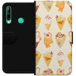 Portemonnee-hoesje voor Huawei P40 lite E met Glasachtig ontwerp