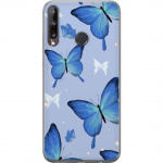 Mobiele hoes voor Huawei P40 lite E met Blauwe vlinders ontwerp