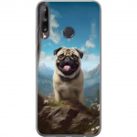 Mobiele hoes voor Huawei P40 lite E met Blije Hond ontwerp