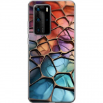 Mobiele hoes voor Huawei P40 Pro met Metallic patroon ontwerp