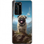 Mobiele hoes voor Huawei P40 Pro met Blije Hond ontwerp
