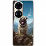 Mobiele hoes voor Huawei P50 Pro met Blije Hond ontwerp