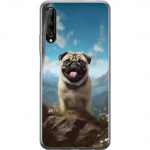 Mobiele hoes voor Huawei P smart Pro 2019 met Blije Hond ontwerp