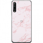 Mobiele hoes voor Huawei P smart Pro 2019 met Roze Hart ontwerp