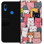Portemonnee-hoesje voor Huawei P Smart Z met Kattenpatroon ontwerp