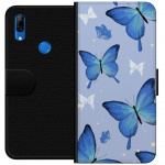 Portemonnee-hoesje voor Huawei P Smart Z met Blauwe vlinders ontwerp
