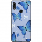 Mobiele hoes voor Huawei P Smart Z met Blauwe vlinders ontwerp