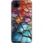 Mobiele hoes voor Huawei Y5p met Metallic patroon ontwerp