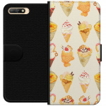 Portemonnee-hoesje voor Huawei Y6 (2018) met Glasachtig ontwerp