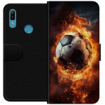Portemonnee-hoesje voor Huawei Y6 (2019) met Voetbal ontwerp