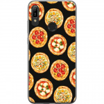 Mobiele hoes voor Huawei Y6 (2019) met Pizza ontwerp