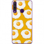 Mobiele hoes voor Huawei Y6p met Gebakken ei ontwerp