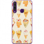 Mobiele hoes voor Huawei Y6p met Glasachtig ontwerp