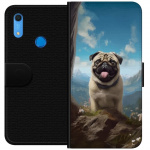 Portemonnee-hoesje voor Huawei Y6s (2019) met Blije Hond ontwerp