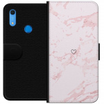 Portemonnee-hoesje voor Huawei Y6s (2019) met Roze Hart ontwerp