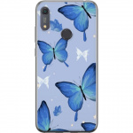 Mobiele hoes voor Huawei Y6s (2019) met Blauwe vlinders ontwerp