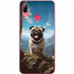Mobiele hoes voor Huawei Y7 (2019) met Blije Hond ontwerp