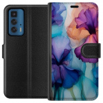 Portemonnee-hoesje voor Motorola Edge 20 Pro met Magische bloemen ontwerp