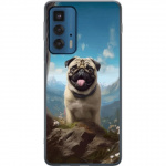 Mobiele hoes voor Motorola Edge 20 Pro met Blije Hond ontwerp Mobiele hoes voor Motorola Edge 20 Pro met Blije Hond ontwerp