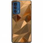 Mobiele hoes voor Motorola Edge 20 Pro met 3D Goud ontwerp