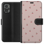 Portemonnee-hoesje voor Motorola Moto E22i met Kersen ontwerp