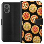 Portemonnee-hoesje voor Motorola Moto E22i met Pizza ontwerp