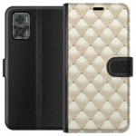 Portemonnee-hoesje voor Motorola Moto E22i met Goudglans ontwerp