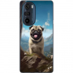 Mobiele hoes voor Motorola Edge 30 Pro met Blije Hond ontwerp