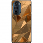 Mobiele hoes voor Motorola Edge 30 Pro met 3D Goud ontwerp