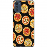 Mobiele hoes voor Motorola Moto E32s met Pizza ontwerp