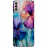 Mobiele hoes voor Motorola Moto E40 met Magische bloemen ontwerp