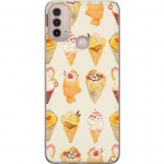 Mobiele hoes voor Motorola Moto E40 met Glasachtig ontwerp