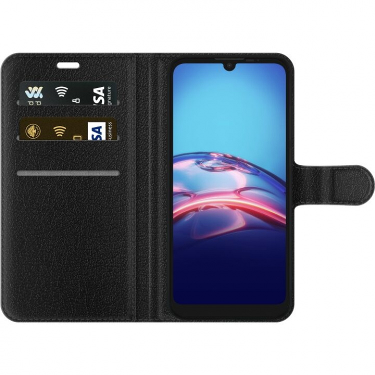 Portemonnee-hoesje voor Motorola Moto E6i met Marmer ontwerp