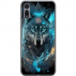 Mobiele hoes voor Motorola Moto E6i met Wolf ontwerp
