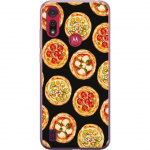 Mobiele hoes voor Motorola Moto E6s (2020) met Pizza ontwerp