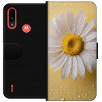 Portemonnee-hoesje voor Motorola Moto E7 Power met Porseleinbloem ontwerp