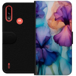 Portemonnee-hoesje voor Motorola Moto E7 Power met Magische bloemen ontwerp